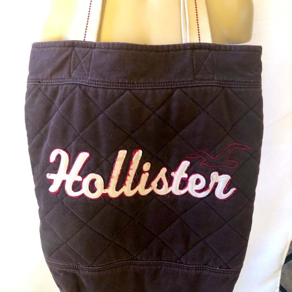 HOLLISTER Quilted Brown Tote Bag